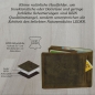 Preview: flevado Herren Geldbörse 100 % Büffel Leder mit RFID Schutz Querformat (braun)